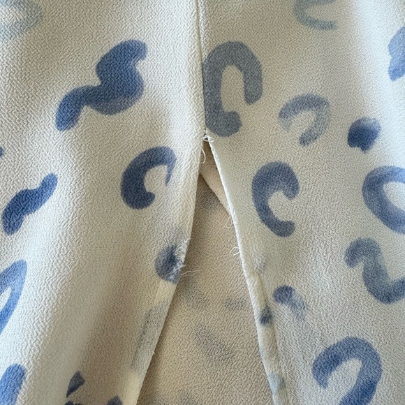 Reformation Nantes Midi Dress Pouf Sleeve Ruffle Hem in Marc - Picture 6 of 6